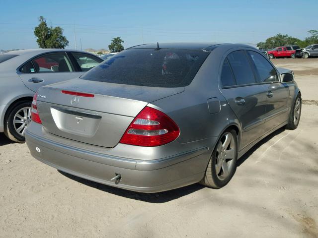 WDBUF70J23A187630 - 2003 MERCEDES-BENZ E 500 SILVER photo 4