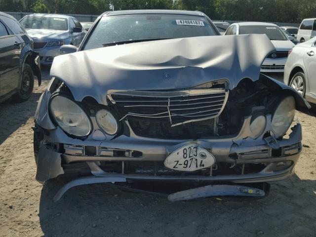 WDBUF70J23A187630 - 2003 MERCEDES-BENZ E 500 SILVER photo 9