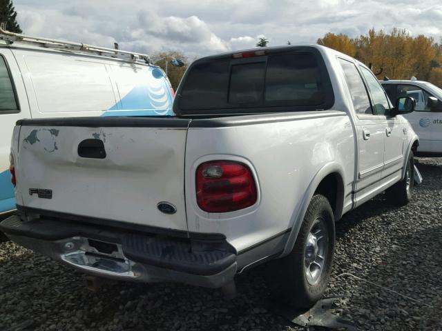 1FTRW07L21KD56039 - 2001 FORD F150 SUPER WHITE photo 4