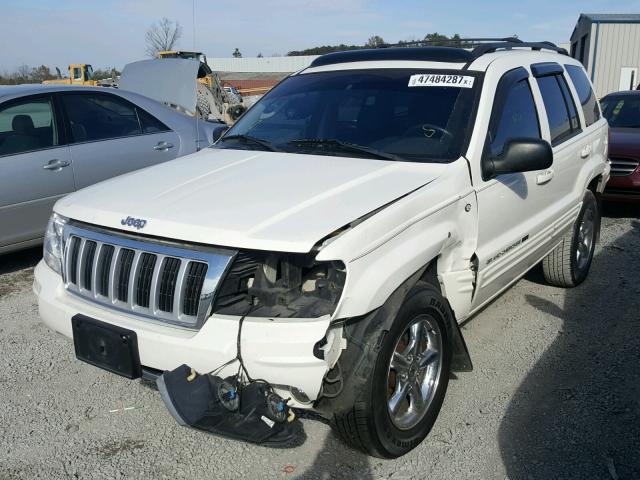 1J4GW58J74C145364 - 2004 JEEP GRAND CHER WHITE photo 2