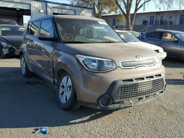 KNDJN2A29E7050363 - 2014 KIA SOUL BROWN photo 1