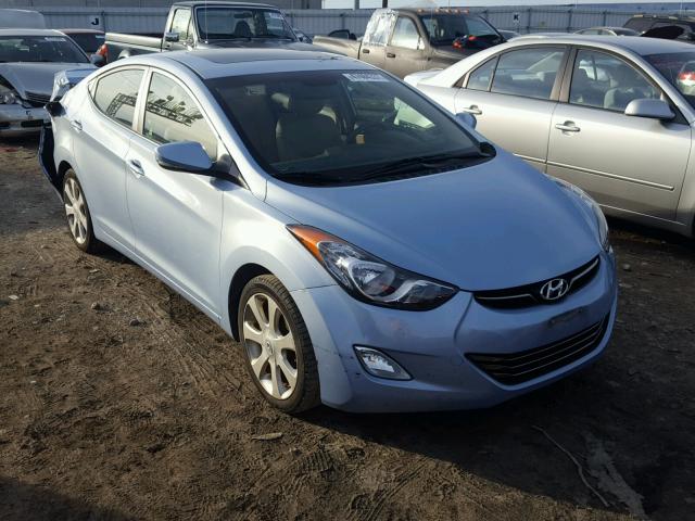 KMHDH4AEXCU348084 - 2012 HYUNDAI ELANTRA GL BLUE photo 1