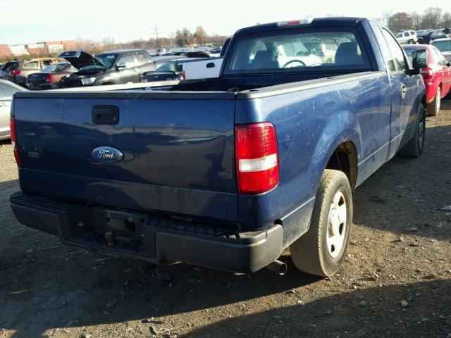 1FTRF12227NA76228 - 2007 FORD F150 BLUE photo 4