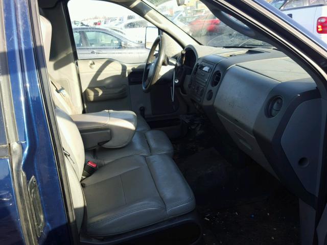 1FTRF12227NA76228 - 2007 FORD F150 BLUE photo 5