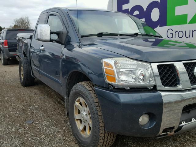 1N6AA06B24N506395 - 2004 NISSAN TITAN XE GREEN photo 1