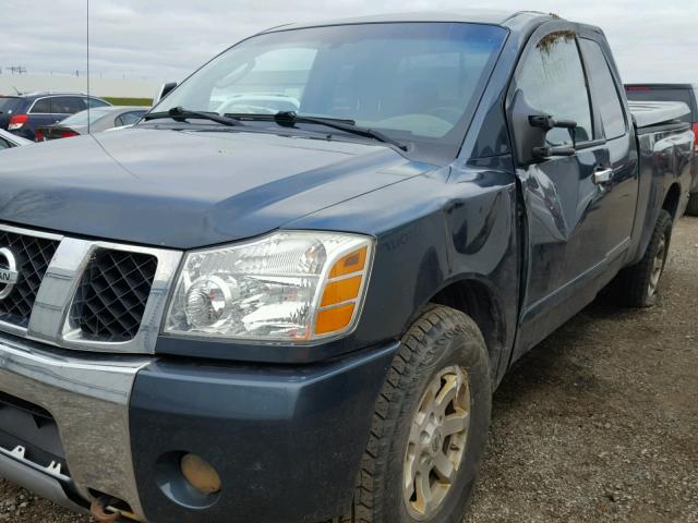 1N6AA06B24N506395 - 2004 NISSAN TITAN XE GREEN photo 2