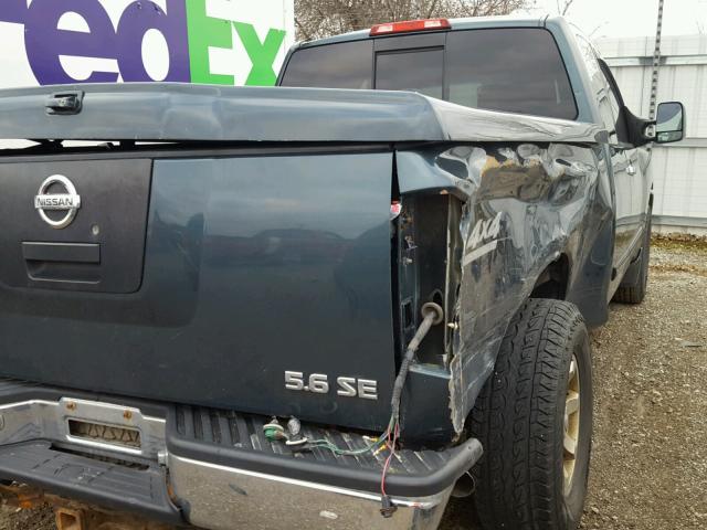 1N6AA06B24N506395 - 2004 NISSAN TITAN XE GREEN photo 4