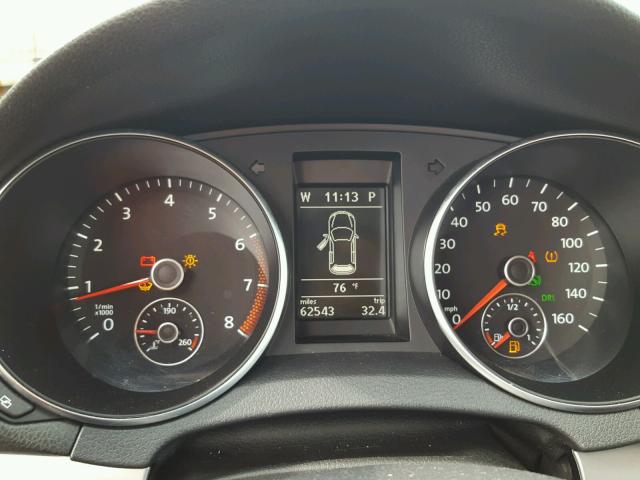 WVWBB7AJ9CW213078 - 2012 VOLKSWAGEN GOLF 黑色 照片 8