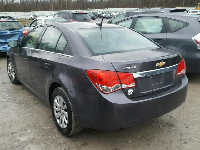 1G1PC5SH0B7138873 - 2011 CHEVROLET CRUZE LS GRAY photo 3