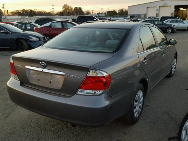 4T1BE30K06U651302 - 2006 TOYOTA CAMRY LE GRAY photo 4