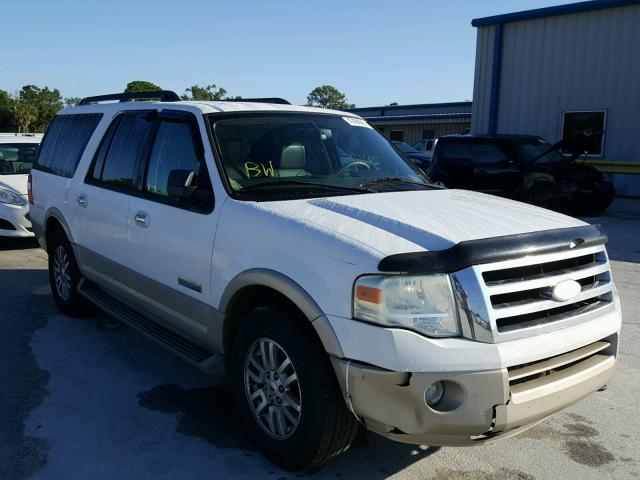 1FMFK18507LA14155 - 2007 FORD EXPEDITION WHITE photo 1