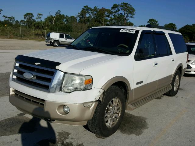 1FMFK18507LA14155 - 2007 FORD EXPEDITION WHITE photo 2