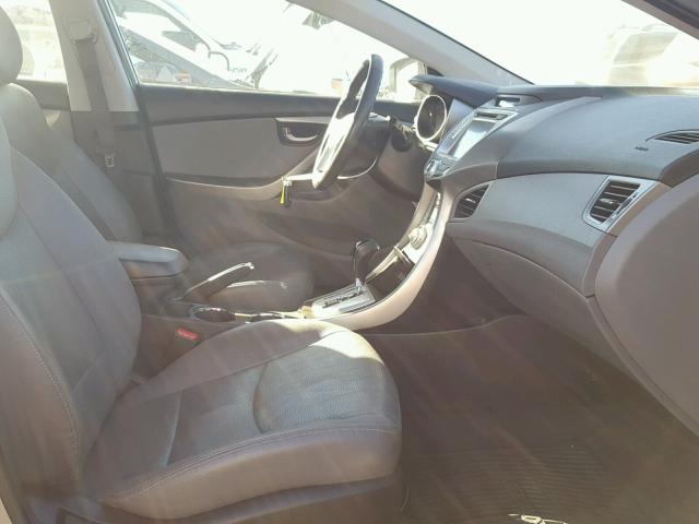 KMHDH4AE7CU256768 - 2012 HYUNDAI ELANTRA GL CHARCOAL photo 5