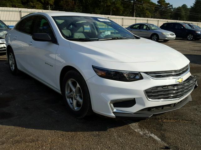 1G1ZB5ST2HF139666 - 2017 CHEVROLET MALIBU LS WHITE photo 1