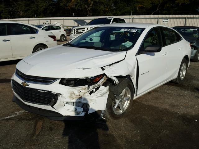 1G1ZB5ST2HF139666 - 2017 CHEVROLET MALIBU LS WHITE photo 2