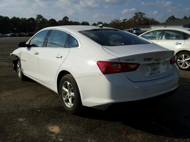 1G1ZB5ST2HF139666 - 2017 CHEVROLET MALIBU LS WHITE photo 3