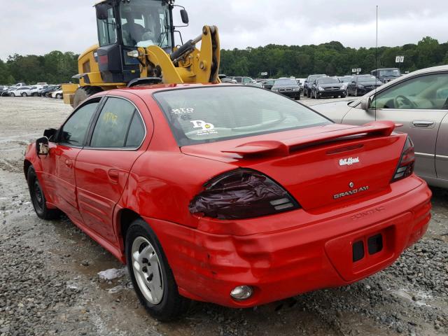 1G2NF52F42C299436 - 2002 PONTIAC GRAND AM S RED photo 3