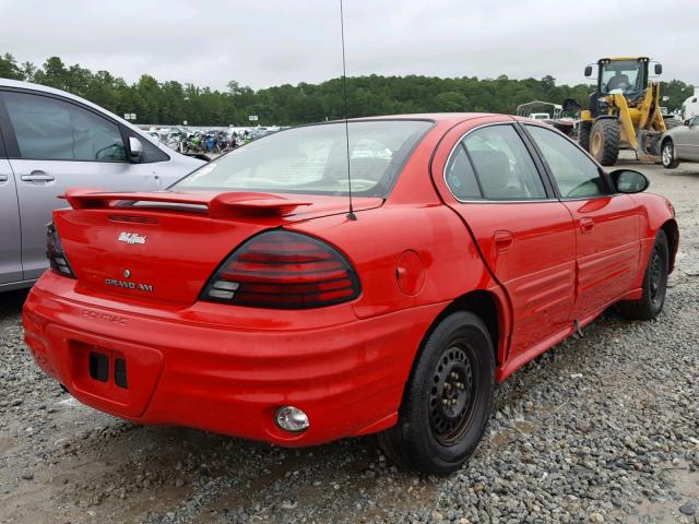 1G2NF52F42C299436 - 2002 PONTIAC GRAND AM S RED photo 4