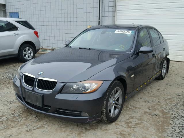 WBAVC93518K038715 - 2008 BMW 328 XI GRAY photo 2