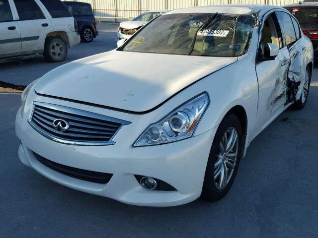 JN1CV6AP7AM402026 - 2010 INFINITI G37 BASE WHITE photo 2