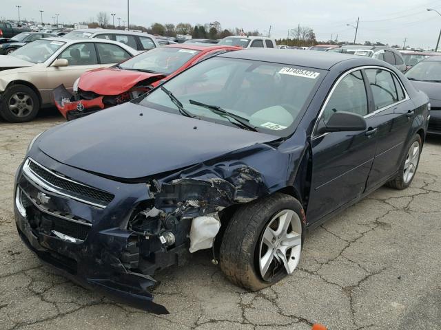 1G1ZG57B794223836 - 2009 CHEVROLET MALIBU LS BLUE photo 2