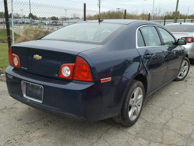 1G1ZG57B794223836 - 2009 CHEVROLET MALIBU LS BLUE photo 4