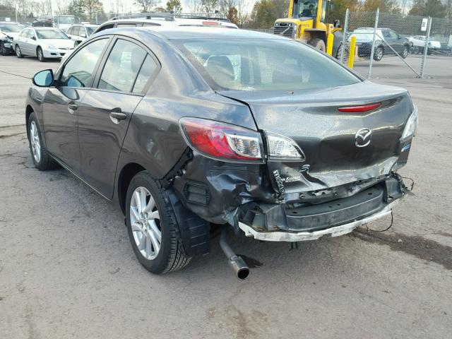 JM1BL1V83C1685260 - 2012 MAZDA 3 I GRAY photo 3