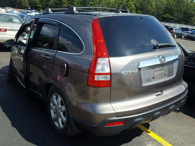 5J6RE38739L025489 - 2009 HONDA CR-V EXL BROWN photo 3