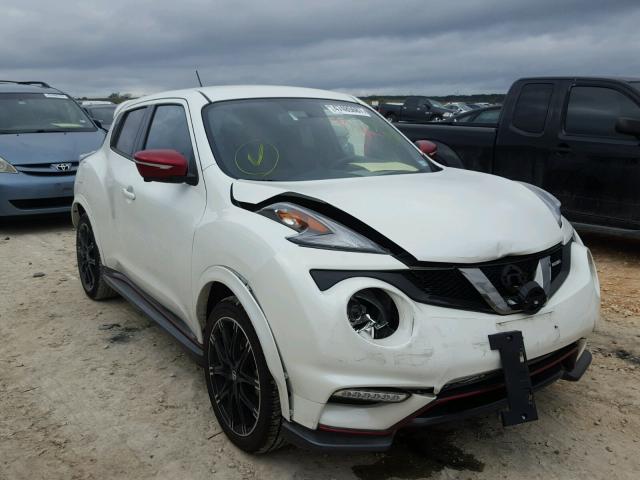 JN8AF5MR0FT511390 - 2015 NISSAN JUKE S WHITE photo 1