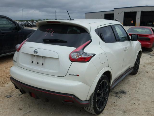 JN8AF5MR0FT511390 - 2015 NISSAN JUKE S WHITE photo 4