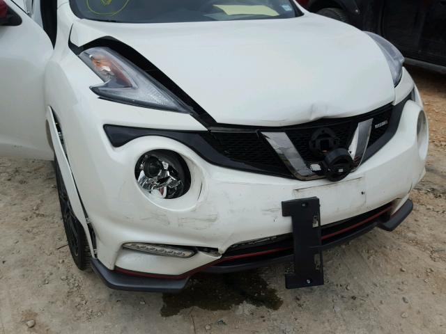 JN8AF5MR0FT511390 - 2015 NISSAN JUKE S WHITE photo 9