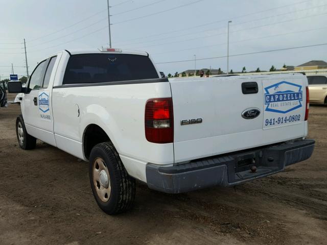 1FTVX12575NB27399 - 2005 FORD F150 WHITE photo 3