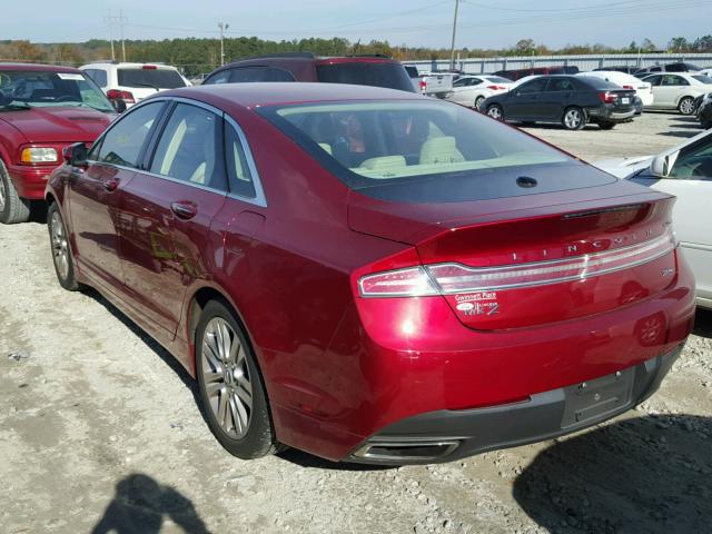 3LN6L2G97ER810262 - 2014 LINCOLN MKZ GRAY photo 3