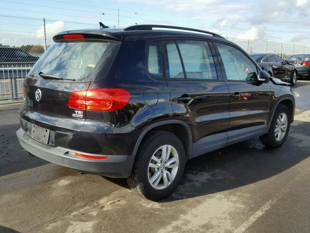 WVGBV7AXXHK005216 - 2017 VOLKSWAGEN TIGUAN S BLACK photo 4