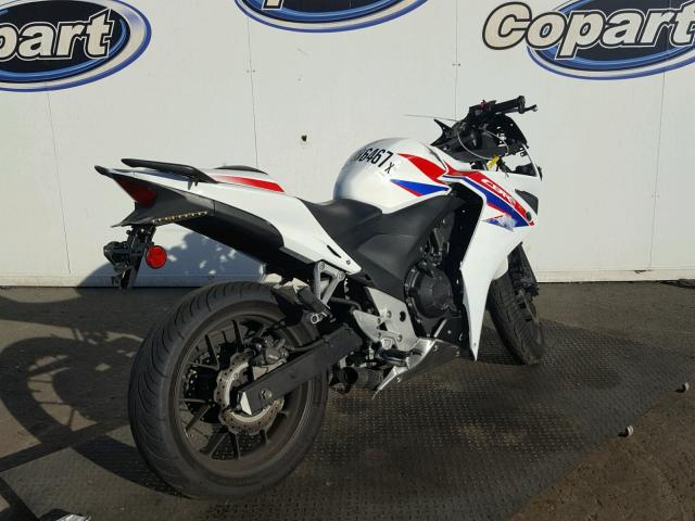 MLHPC4415D5002414 - 2013 HONDA CBR500 R WHITE photo 4