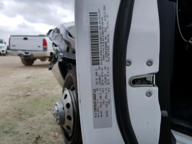 3C63RRML8FG504397 - 2015 RAM 3500 LARAM WHITE photo 10