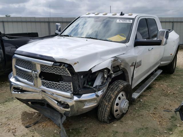 3C63RRML8FG504397 - 2015 RAM 3500 LARAM WHITE photo 2