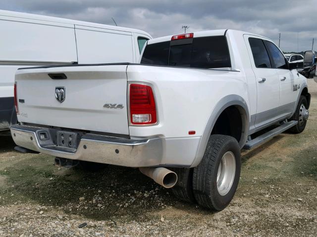 3C63RRML8FG504397 - 2015 RAM 3500 LARAM WHITE photo 4