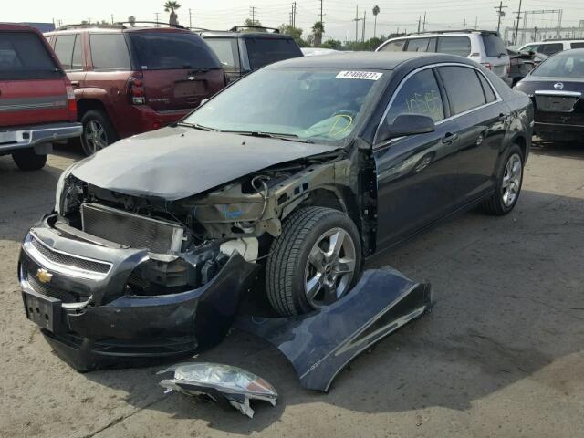 1G1ZB5EB1AF211580 - 2010 CHEVROLET MALIBU LS BLACK photo 2