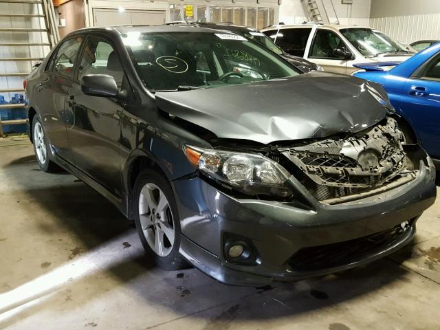 2T1BU4EE6CC766866 - 2012 TOYOTA COROLLA BA GRAY photo 1