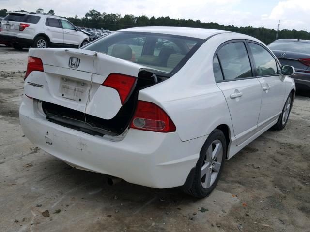 2HGFA16968H325053 - 2008 HONDA CIVIC EXL WHITE photo 4