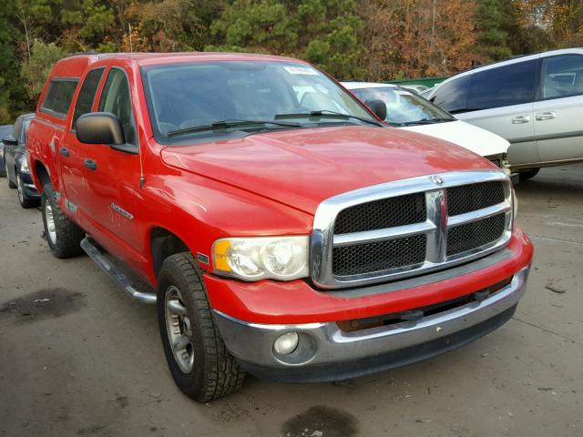 1D7HU18D54J111864 - 2004 DODGE RAM 1500 S RED photo 1