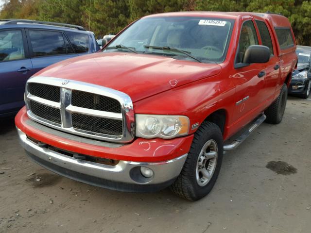 1D7HU18D54J111864 - 2004 DODGE RAM 1500 S RED photo 2