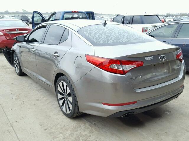 5XXGR4A62CG070309 - 2012 KIA OPTIMA SX GRAY photo 3