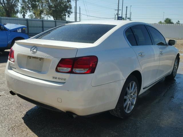 JTHBH96S865034597 - 2006 LEXUS GS GENERAT WHITE photo 4