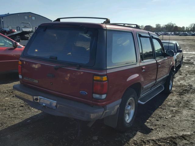 1FMDU34X1SUC26943 - 1995 FORD EXPLORER RED photo 4