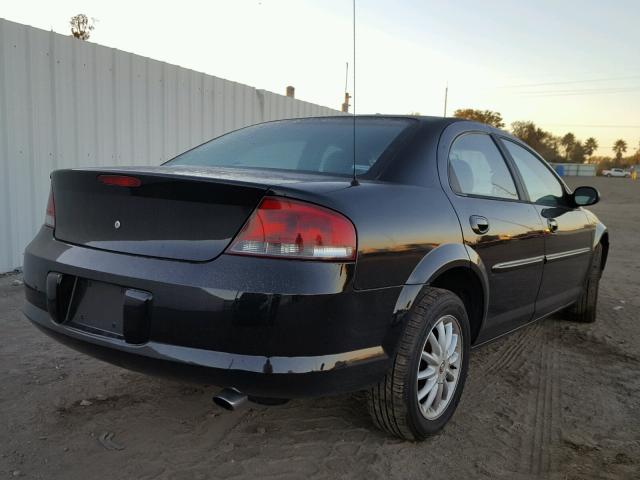 1C3AL56U41N669142 - 2001 CHRYSLER SEBRING LX BLACK photo 4