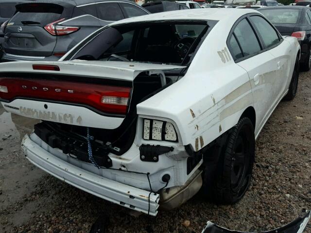 2C3CDXAT1EH367175 - 2014 DODGE CHARGER PO WHITE photo 4