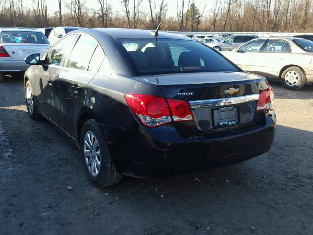 1G1PF5S92B7275653 - 2011 CHEVROLET CRUZE LT CHARCOAL photo 3