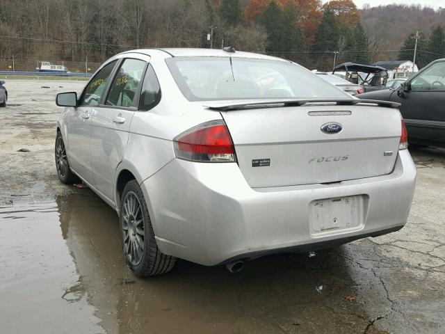 1FAHP3GNXBW113347 - 2011 FORD FOCUS SES SILVER photo 3